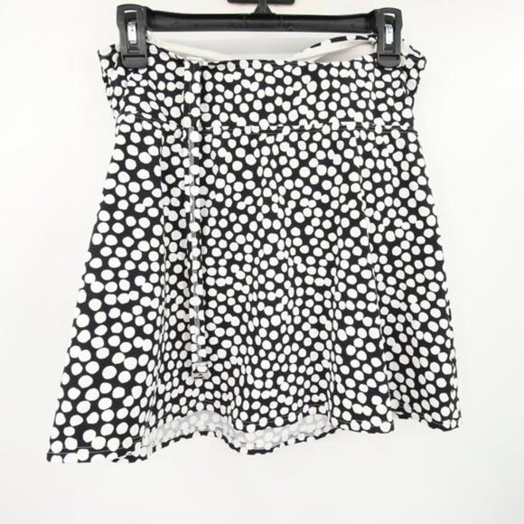 Lands' End Black White Polka Dot Strapless Swim Tankini Top Babydoll Style 8 - Picture 8 of 8